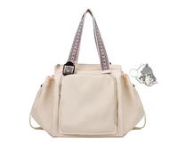 Emma and Kate Everyday Bag, Multifunctional Travel Organizer Bag, 3 in 1 Tote Bag with 15 Smart Compartments, for Travel Work (Beige)