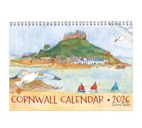 Emma Ball 2026 Cornwall Wall Calendar UK A4 - Beautiful Illustrated Coastal Scenes - Monthly Planner & Wall Organiser - Cornish Art Family Calendar 2026 for Home, Kitchen or Office