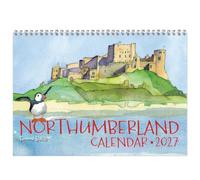 Emma Ball 2027 Northumberland Wall Calendar UK A4 - Beautiful Illustrated Coastal Scenes - Monthly Planner & Wall Organiser - Northumbrian Art Family Calendar 2027 for Home, Kitchen or Office