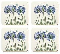 Emma Ball - "Caroline Cleave Agapanthus" Coasters - Set of 4