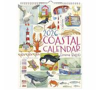 Emma Ball Coastal 2026 Calendar UK - A3 Wall Planner 2026-2027 - Monthly Planner Office Product - Family Calendars for Home Kitchen or Office Use - Organiser with Notes & Beautiful Coastal Artwork