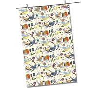 Emma Ball Cotton Tea Towel Stitched Birdies