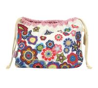 Emma Ball Crochet Motifs Design Drawstring Bag