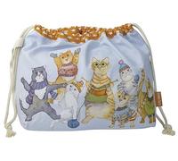 Emma Ball Drawstring Bag Kittens in Mittens Size 39cm X 31cm