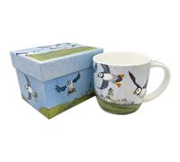 Emma Ball Flying Coastal Puffins Mug