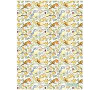 Emma Ball Garden Birds and Honeysuckle Cotton Tea Towel