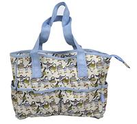 Emma Ball Large Oilskin Pocket Bag - Woolly Puffins