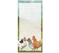 Emma Ball Magnetic Slim Notepad - Felted Chickens