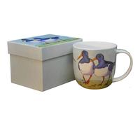 Emma Ball Oystercatchers Fine Bone China Boxed Mug 350ml for Coffee or Tea - Dishwasher & Microwave Safe MUG14