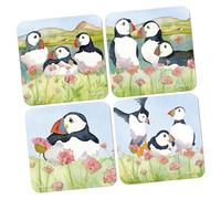 Emma Ball Sea Thrift Puffins Assorted Coasters
