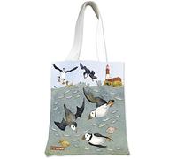 Emma Ball Tote Bag - Diving Puffins