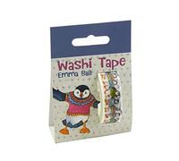 Emma Ball Washi Tape 10m Long 15mm Wide Woolly Puffins