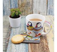 Emma Ball Woolly Puffins Mug Bone China 350ml Boxed