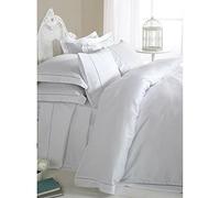 Emma Barclay 1000 Thread Count Flat Sheet in White - Double Bed