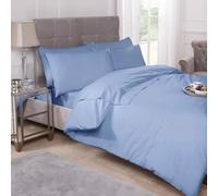 Emma Barclay Percale Set Single Bed Duvet Cover & Pillow Case In Blue
