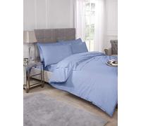 Emma Barclay 180 Thread Count Percale Duvet Set in Blue - Super King Bed