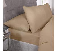 Emma Barclay 180 Thread Count Percale Fitted Sheet in Coffee - Double Bed