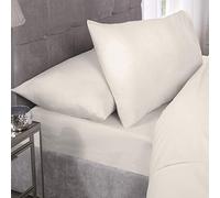 Emma Barclay 180 Thread Count Percale Fitted Sheet in Ivory - Single Bed