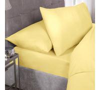 Emma Barclay 180 Thread Count Percale Fitted Sheet, Lemon