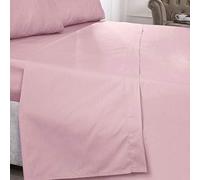 Emma Barclay 180 Thread Count Percale Flat Sheet in Pink - King Bed