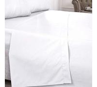 Emma Barclay 180 Thread Count Percale Flat Sheet in White - Super King Bed