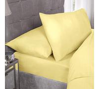 Emma Barclay 180 Thread Count Percale Pillowcase (Pair) in Lemon - Pillowcase Pair