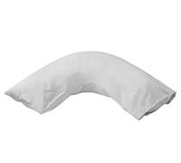 Emma Barclay 180 Thread Count Percale V- Shaped Pillowcase in White - V-Shape Pillowcase
