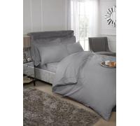 Emma Barclay 200 Thread Count Luxury Egyptian Cotton Duvet Cover in Silver - King Bed