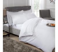 Emma Barclay 200 Thread Count Luxury Egyptian Cotton Duvet Cover in White - King Bed
