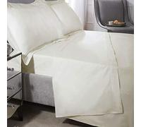 Emma Barclay 200 Thread Count Luxury Egyptian Cotton Flat Sheet in Cream - Super King Bed