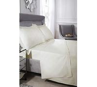 Emma Barclay 400 Thread Count Cotton - Extra Deep Fitted Sheet in Cream - Single