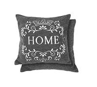Emma Barclay Amor Home - Cushion Cover in Charcoal - 17x17 (43x43cm)