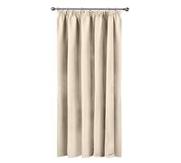 Emma Barclay - Blackout Curtains for Bedroom Living Room Thermal Insulated Woven Eyelet Blackout Curtains Cali Collection (W 66" x L 84")(Natural)