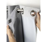 Emma Barclay Blackout Lining Blackout Liner Panels to Add to Existing Curtains, Block Out Daylight for Darker, Restful Bedrooms & Nurseries (White, W 90" x L 87" (2 Panels), Eyelet)