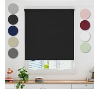 Emma Barclay Blackout Roller Blind in Black - Width 90 x Drop 165cm