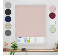 Emma Barclay Blackout Roller Blind in Blush Pink - Width 180 x Drop 165cm
