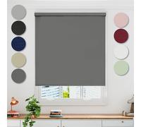 Emma Barclay Blackout Roller Blind in Charcoal Grey - Width 180 x Drop 165cm