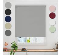 Emma Barclay Blackout Roller Blind in Grey - Width 120 x Drop 165cm