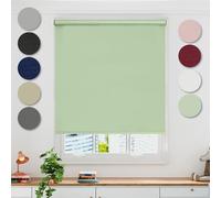 Emma Barclay Blackout Roller Blind in Sage Green - Width 180 x Drop 165cm