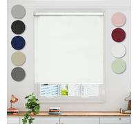 Emma Barclay Blackout Roller Blind in White - Width 180 x Drop 165cm
