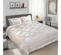Emma Barclay Blossom - Embellished Jacquard Quilted Bedspread Set in Cream - To Fit Double/King