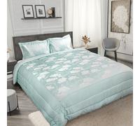 Emma Barclay Blossom Bedspread Set, Duck Egg (Jacquard Design)