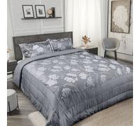 Emma Barclay Blossom Bedspread Set, Silver (Jacquard Design)