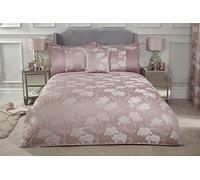 Blossom - Embellished Jacquard Duvet Set in Blush Pink - Double - Emma Barclay | TJ Hughes