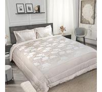 Emma Barclay Blossom - Embellished Jacquard Quilted Bedspread Set in Cream - To Fit Double/King