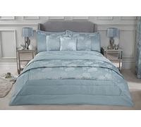 Blossom - Embellished Jacquard Quilted Bedspread Set in Duck Egg - Emma Barclay | TJ Hughes Blue