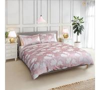 Emma Barclay Blossom - Embellished Jacquard Duvet Set in Blush Pink - Single