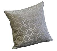 Bohemia Geometric Satin Chenille Cushion Cover - Silver - Emma Barclay | TJ Hughes Orange