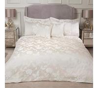 Butterfly Meadow - Embellished Jacquard Duvet Set in Cream - Super King - Emma Barclay | TJ Hughes