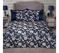 Emma Barclay Butterfly Meadow - Embellished Jacquard Duvet Set in Navy - Single
